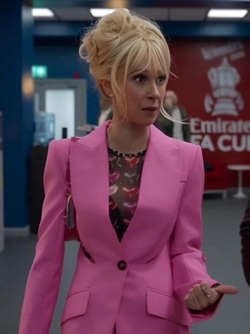 Juno Temple Pink Blazer