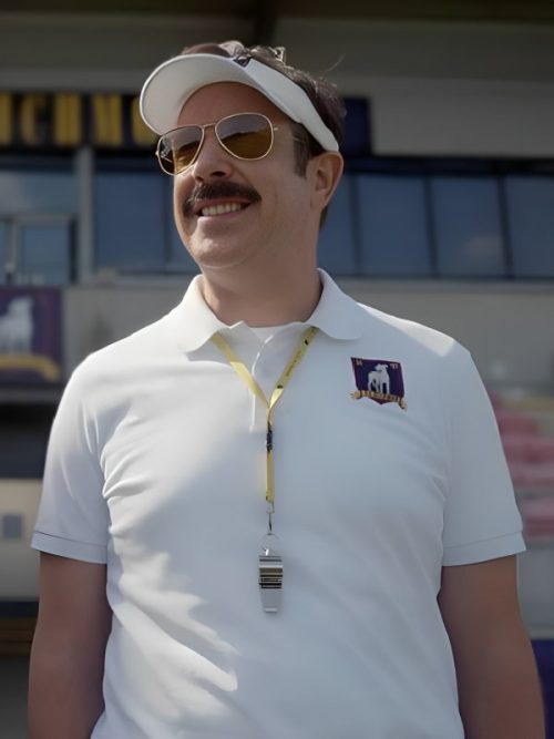 Jason Sudeikis White Polo Shirt